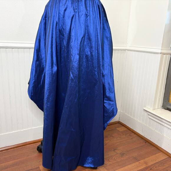 B Darlin Size 5/6 Dress Cocktail Hoco Prom Vintage Hi-Low Princess Taffeta Blue - Picture 9 of 16